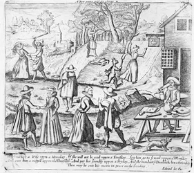Un regalo di Capodanno per le bisbetiche, pub. da Edward Lee, c.1620